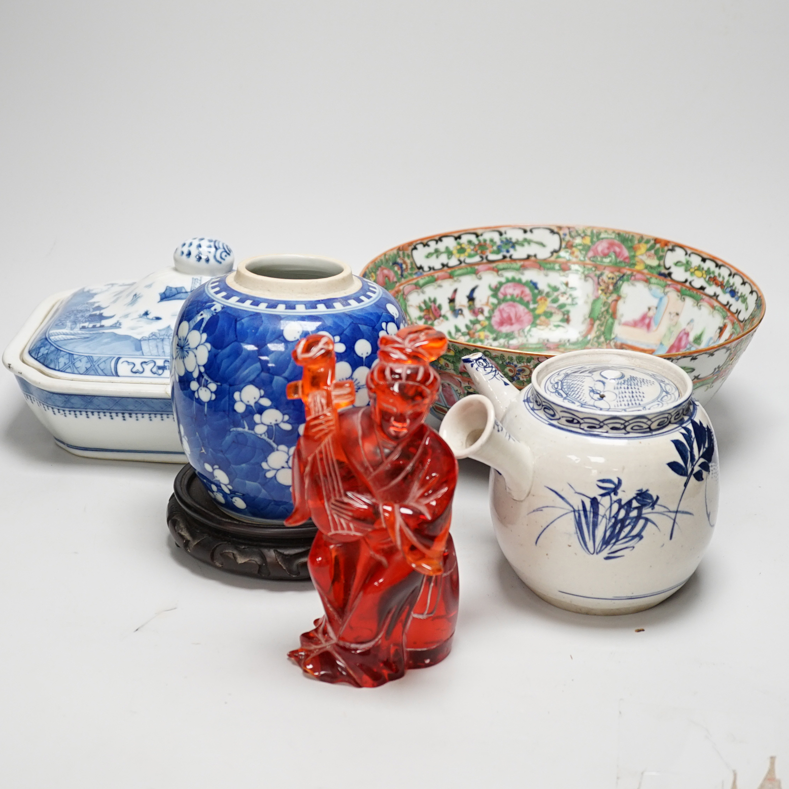 A group of various Chinese ceramics etc